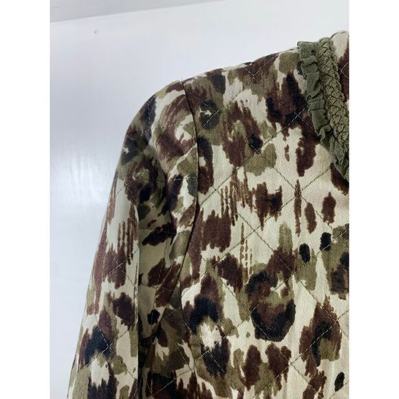 J Crew Quilted Lady Jacket in Cheetah Size XS - Picture 6 of 12